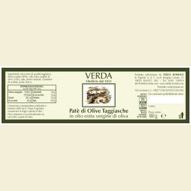 Patè di olive taggiasche in olio EVO