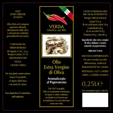Condimento a base di Olio EVO aromatizzato 250 ml
