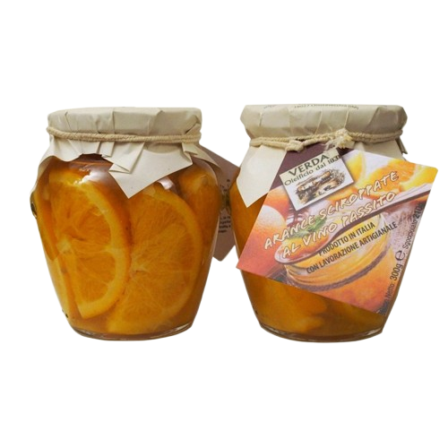 arance sciroppate al vino passito